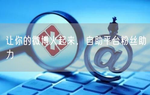 让你的微博火起来，自助平台粉丝助力