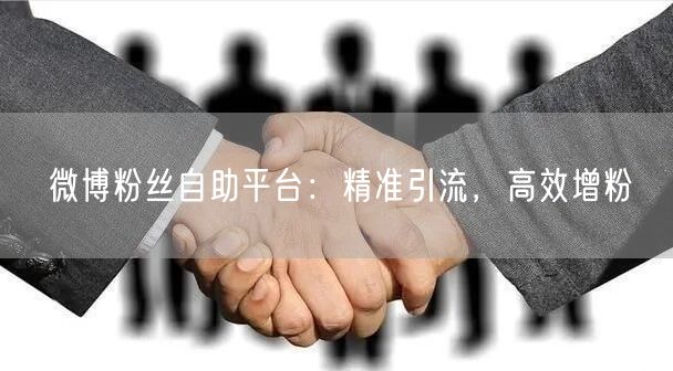 微博粉丝自助平台：精准引流，高效增粉
