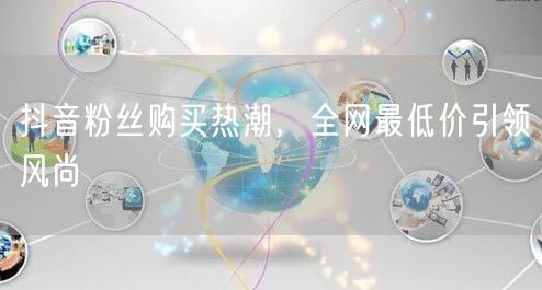 抖音粉丝购买热潮，全网最低价引领风尚