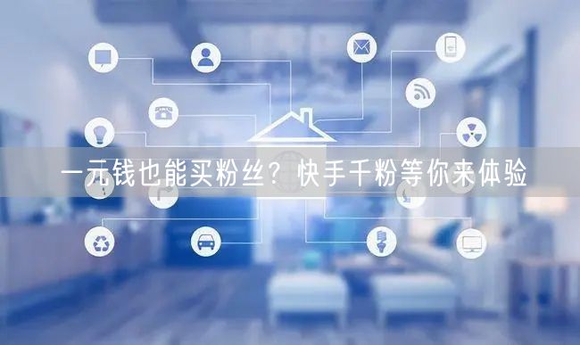 一元钱也能买粉丝？快手千粉等你来体验