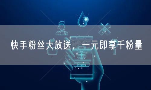 快手粉丝大放送，一元即享千粉量
